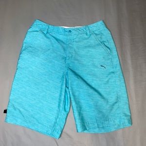 Puma Shorts(golf), light turquoise blue, worn once